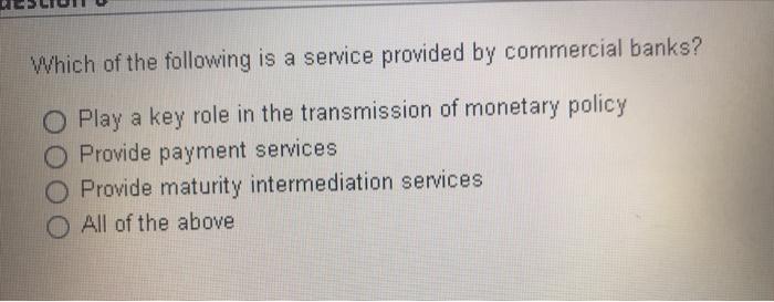 Solved Which of the following is a service provided by | Chegg.com