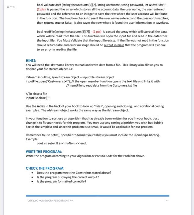 Solved Homework Assignment 7-A For this Assignment you will | Chegg.com