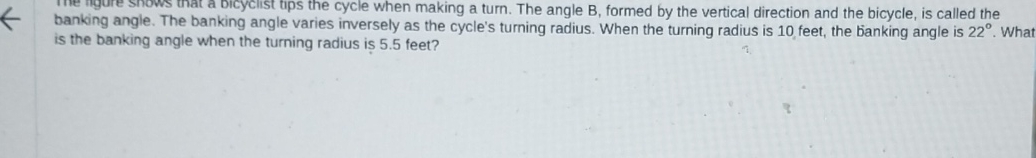 Solved banking angle. The banking angle varies inversely as | Chegg.com