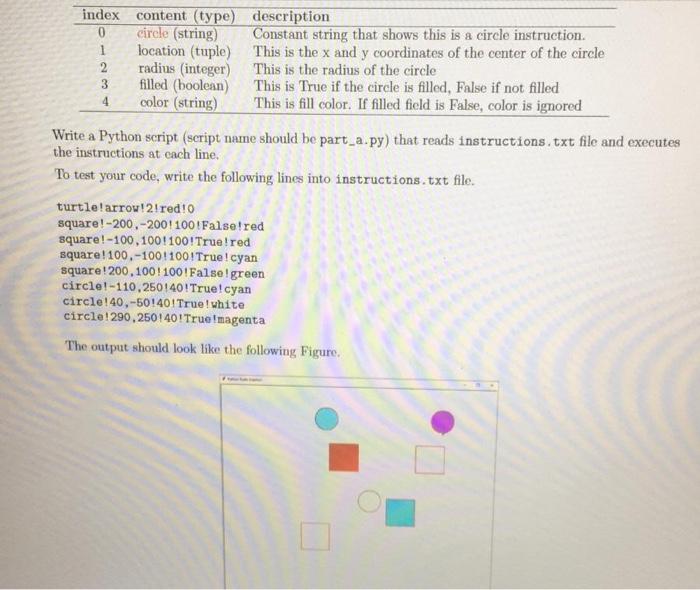 Solved 1 3 4 Part A Write a Python script that reads a file | Chegg.com