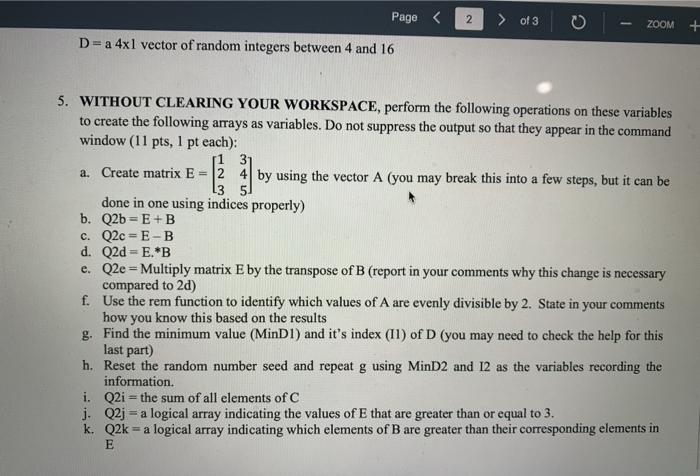 Solved 4. Create the following arrays as variables. Do not | Chegg.com