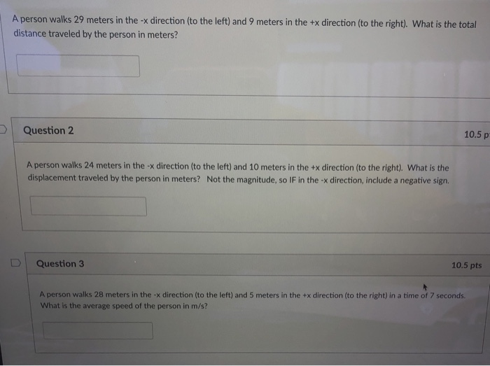 Solved A person walks 29 meters in the - direction (to the | Chegg.com