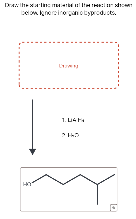 Solved Draw the starting material of ﻿the reaction | Chegg.com