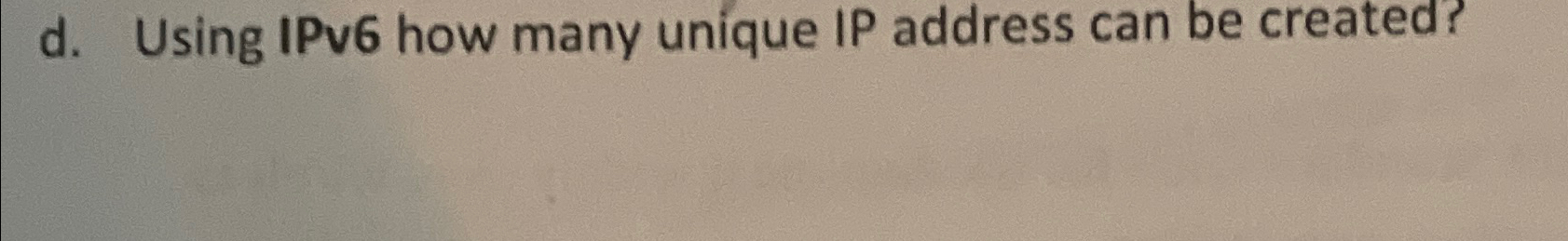 how many unique ip addresses in ipv6