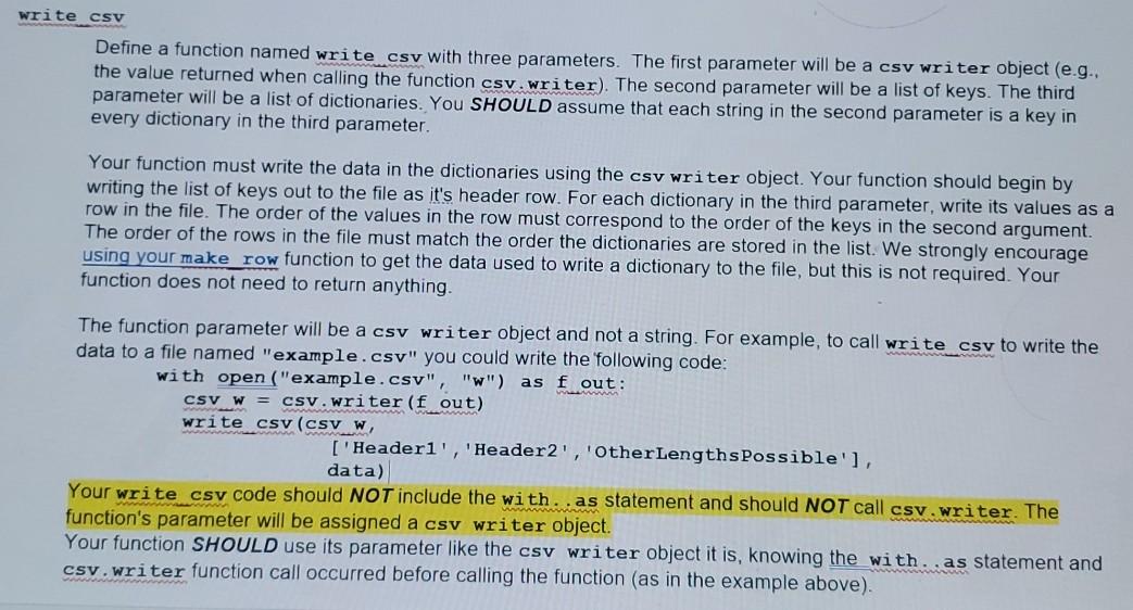 Solved make row Define a function named make_row with two | Chegg.com