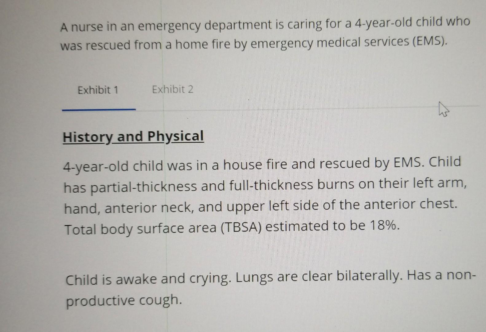 Solved A nurse in an emergency department is caring for a