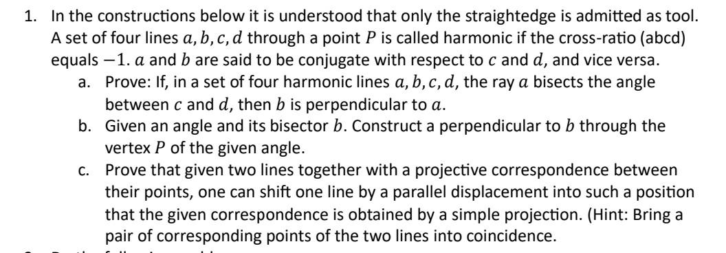 Solved 1. In The Constructions Below It Is Understood That | Chegg.com