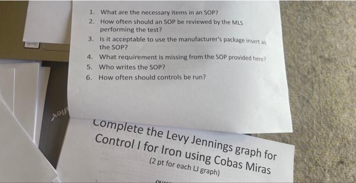 Solved Complete the Levy Jennings graph for Control II for  Chegg.com
