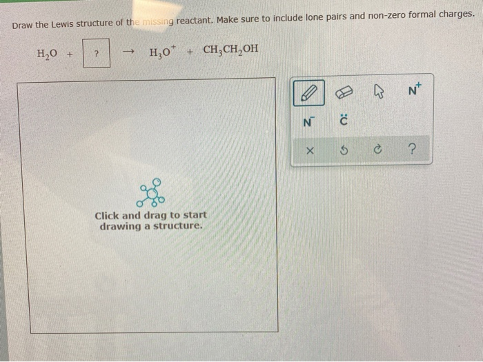 Solved Draw The Lewis Structure Of The Missing Reactant. | Chegg.com