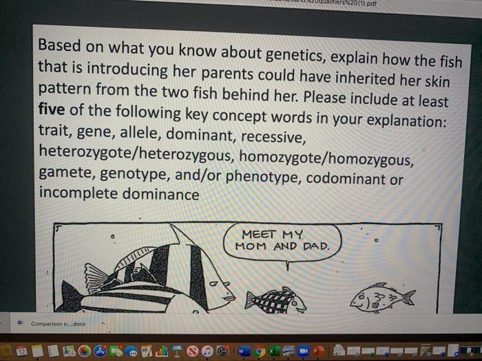 Solved ers/20(1).pdf Based on what you know about genetics, | Chegg.com