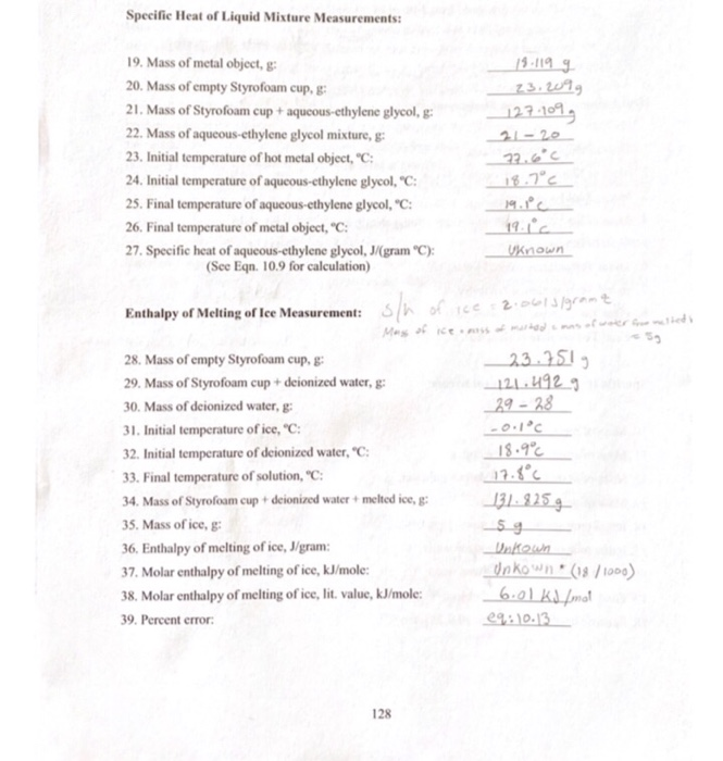 Solved ind specific heat Cop p er (Tom Taitini) unit of | Chegg.com