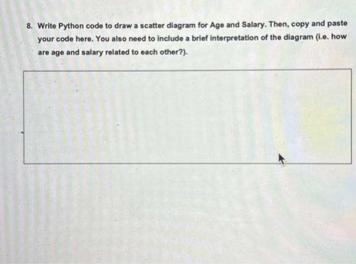 Solved 3. Write Python code to select top 10 salaried | Chegg.com