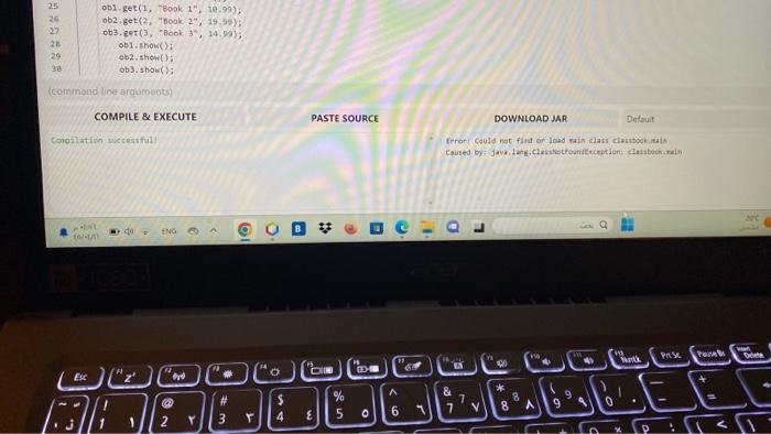 Solved I have a problem with the compiler java online. When | Chegg.com
