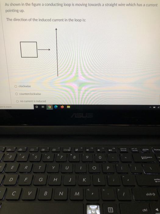Solved As shown in the figure a conducting loop is moving | Chegg.com