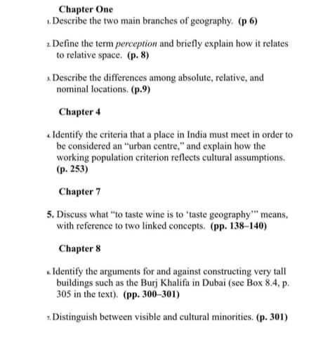 Solved Chapter One Describe The Two Main Branches Of Chegg Com