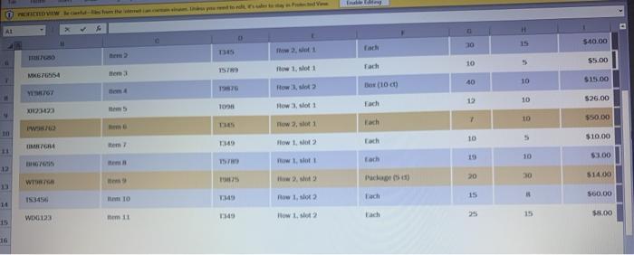 Solved Excel 2019 Project Grader - Instructions | Chegg.com