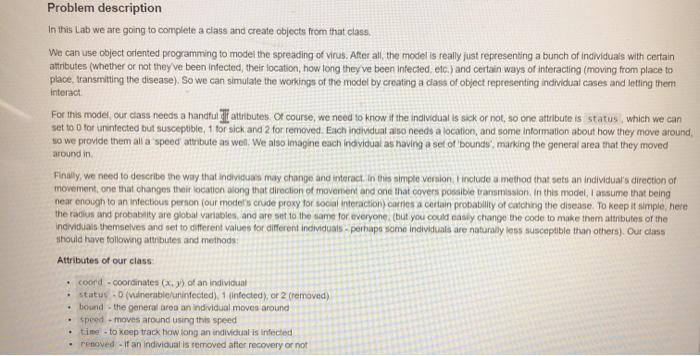 Solved Problem description In this Lab we are going to | Chegg.com