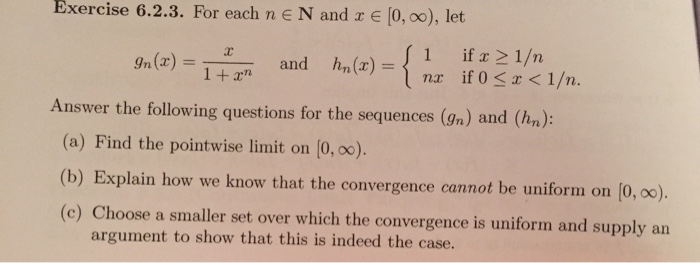 Solved Exercise 6 2 3 For Each N En And R E 0 0 Let Chegg Com