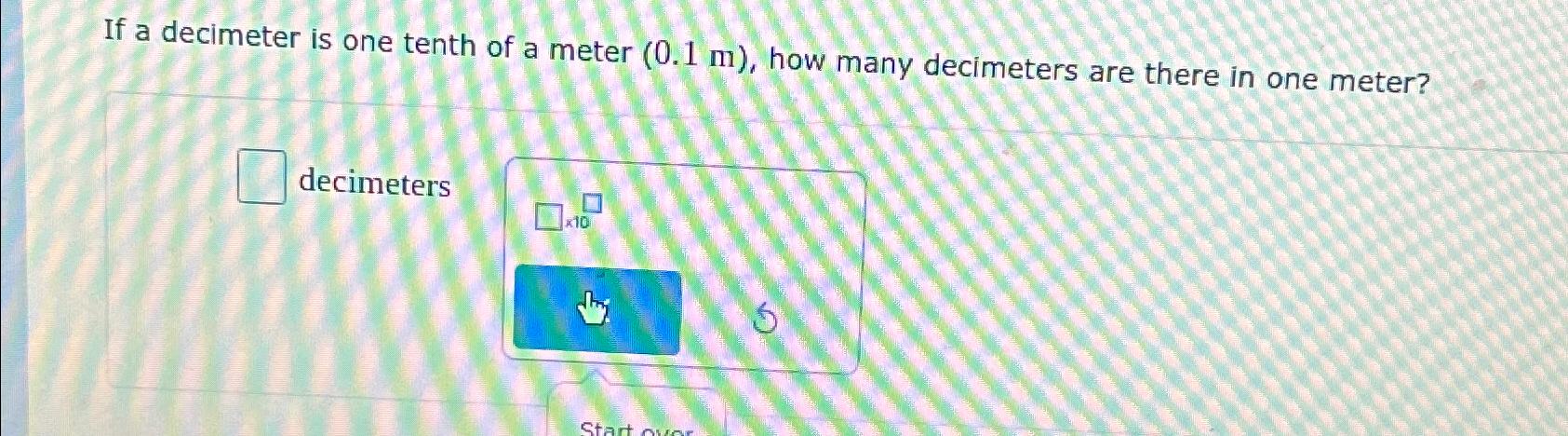 Meter decimeter outlet