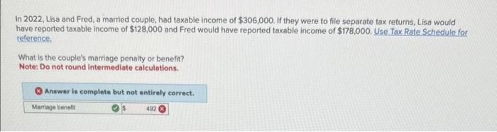 Solved In 2022, Lisa and Fred, a married couple, had taxable | Chegg.com