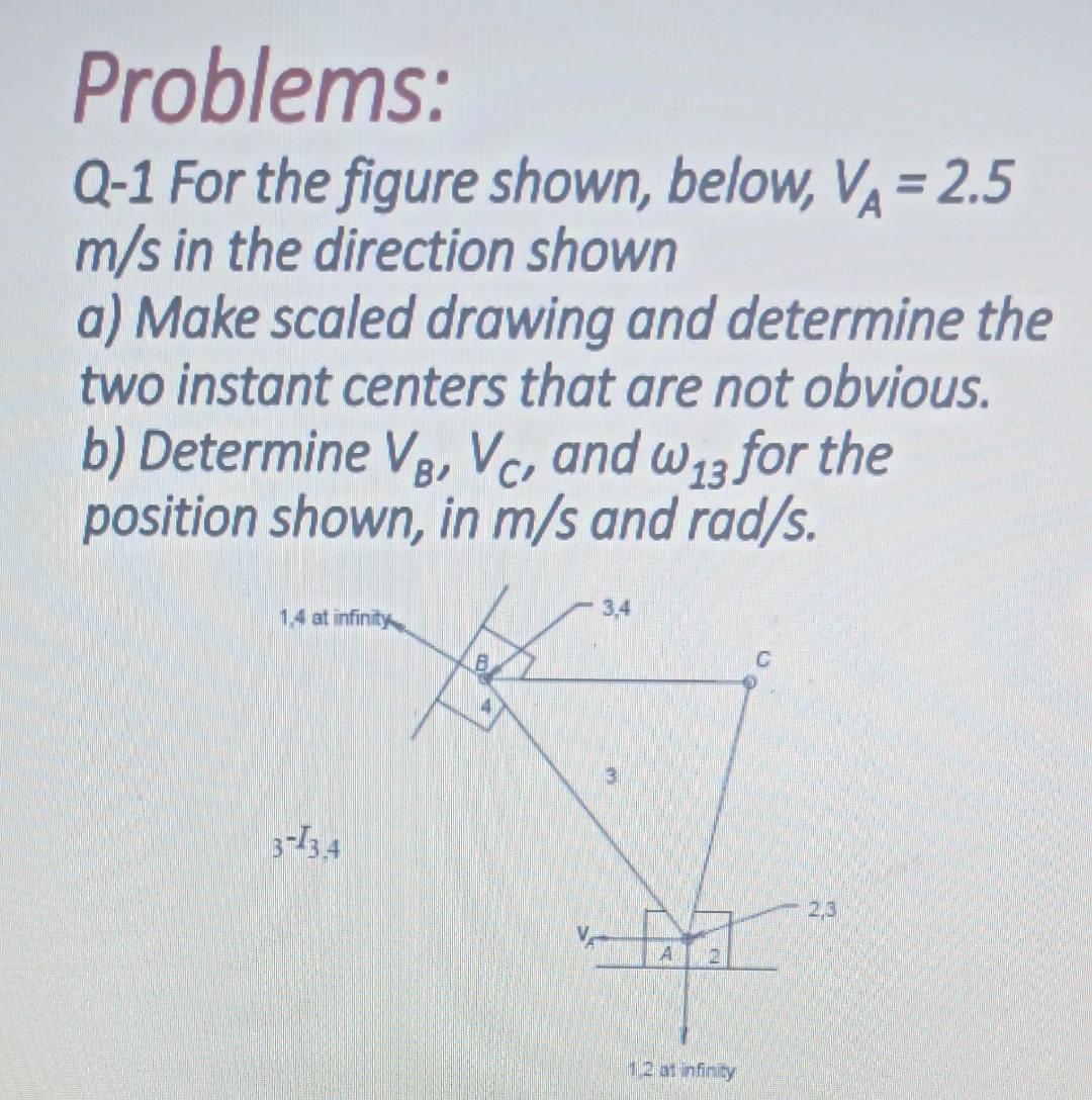 Solved Problems: Q-1 For the figure shown, below, VA = 2.5 | Chegg.com