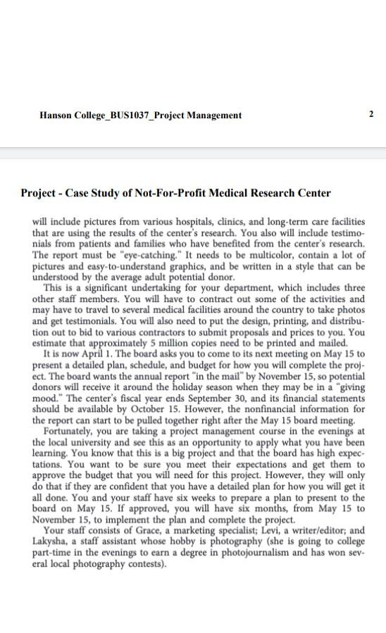 case study 1 a not for profit medical research center