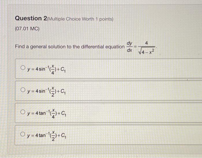 Solved Question 2(Multiple Choice Worth 1 points) (07.01 MC) | Chegg.com