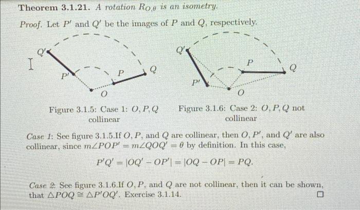 Solved !this is synthetic geometry!prove a rotation is an | Chegg.com