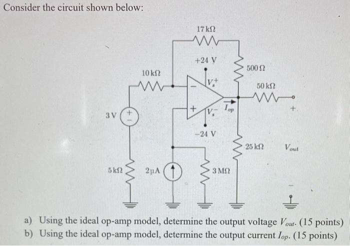 Solved Consider the circuit shown below: a) Using the ideal | Chegg.com