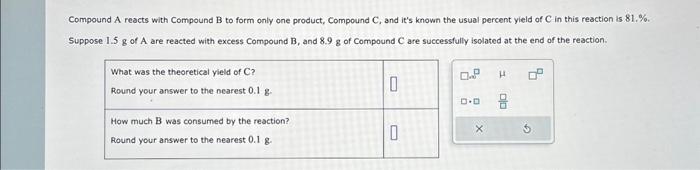 Solved Compound A reacts with Compound B to form only one | Chegg.com