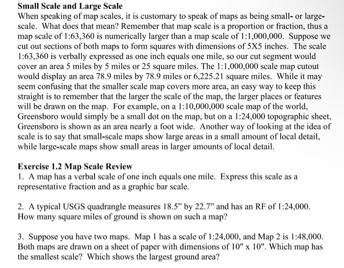 Map Scale. Large Scale and Small Scale Maps Scale determines the amount of  detail a map will show. Large Scale Maps: show a large amount of detail  and. - ppt download