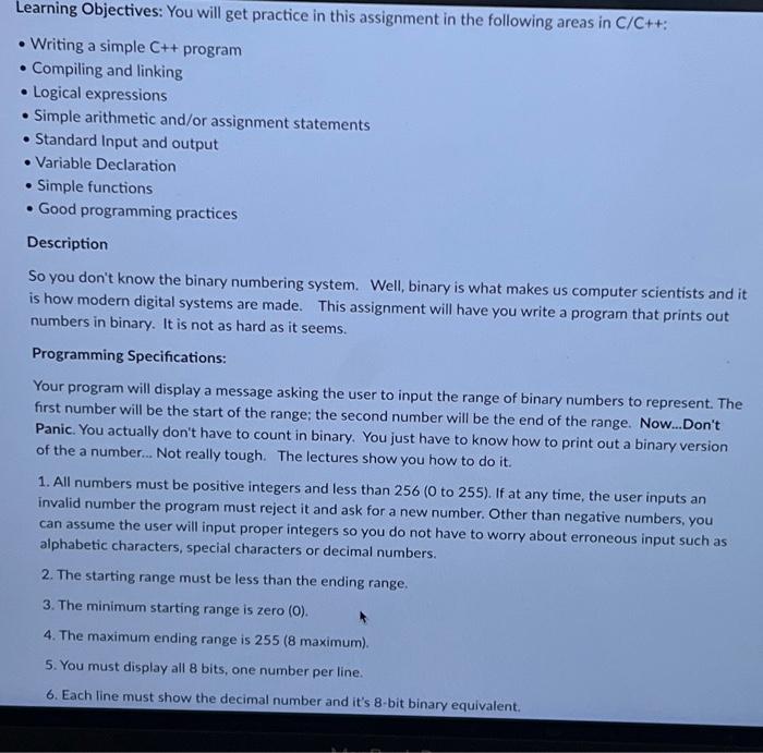 Solved Learning Objectives: You will get practice in this | Chegg.com