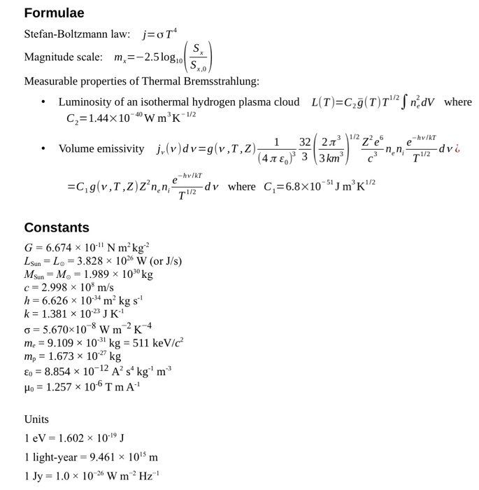 Question 7 15 Marks The Orion Nebula An H Ii Chegg Com