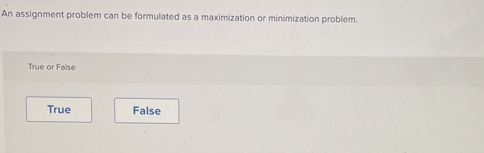 an assignment problem can be