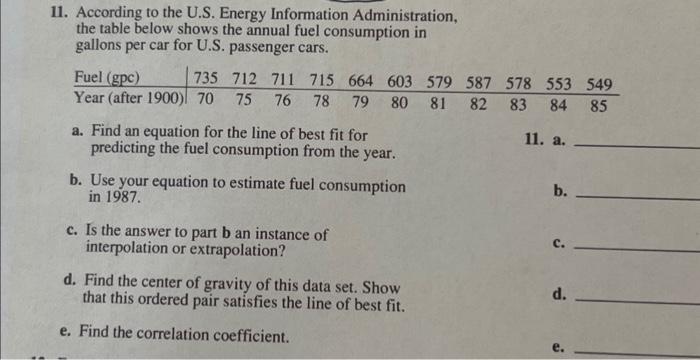 Solved 11. According To The U.S. Energy Information | Chegg.com