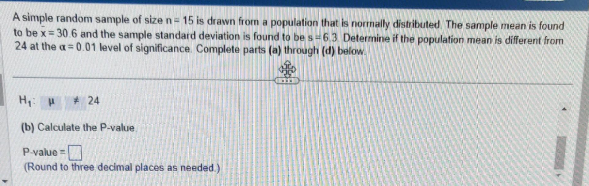 Solved Please do from part A to D: A simple random sample of | Chegg.com