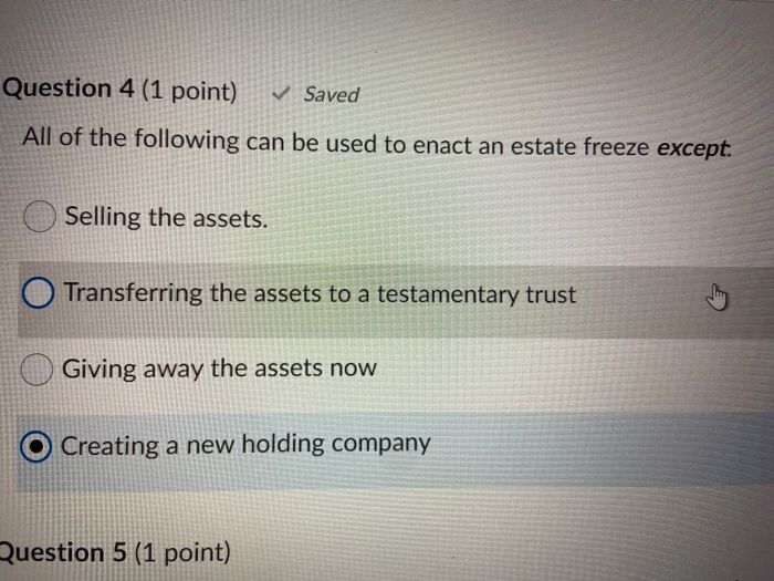 Solved Question 4 (1 point) Saved All of the following can | Chegg.com