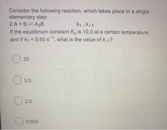 Solved consider the following reaction that takes place in | Chegg.com