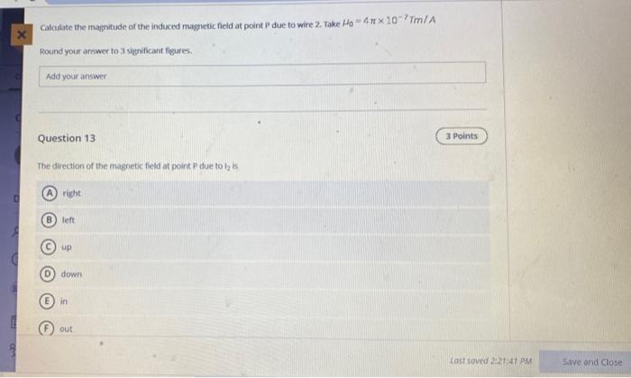 Solved Part 3. (Questions 10-15) Wire 1 Wire 2 . The two | Chegg.com