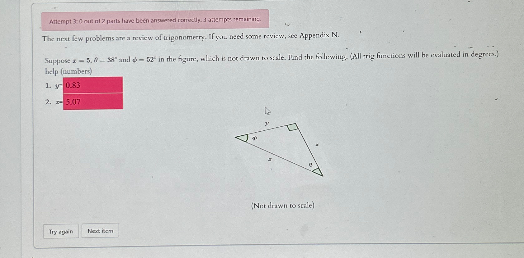 Solved Attempt 3: 0 ﻿out of 2 ﻿parts have been answered | Chegg.com