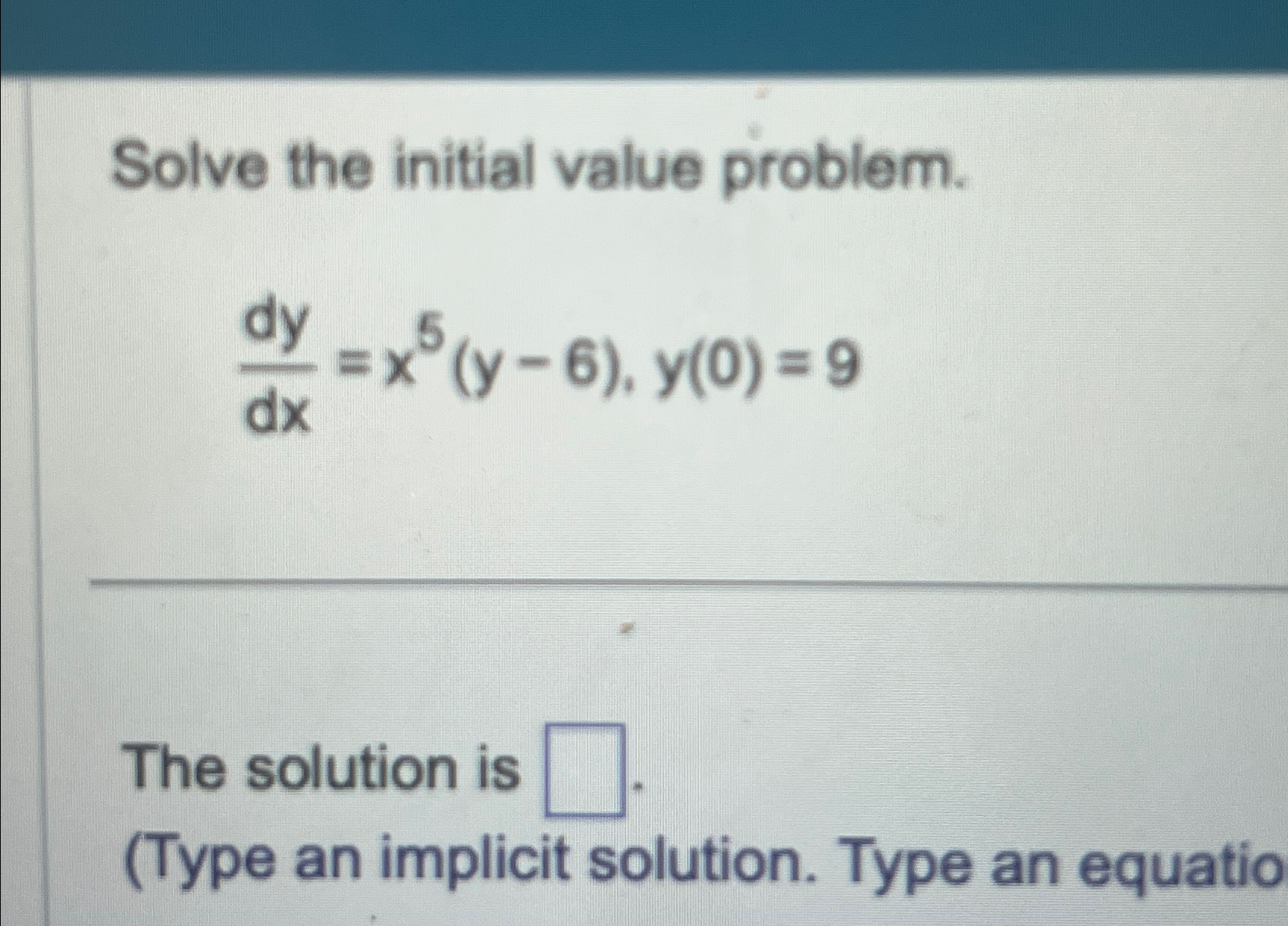 Solved Solve the initial value | Chegg.com