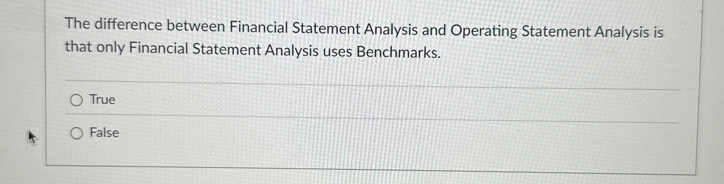 Solved The difference between Financial Statement Analysis | Chegg.com
