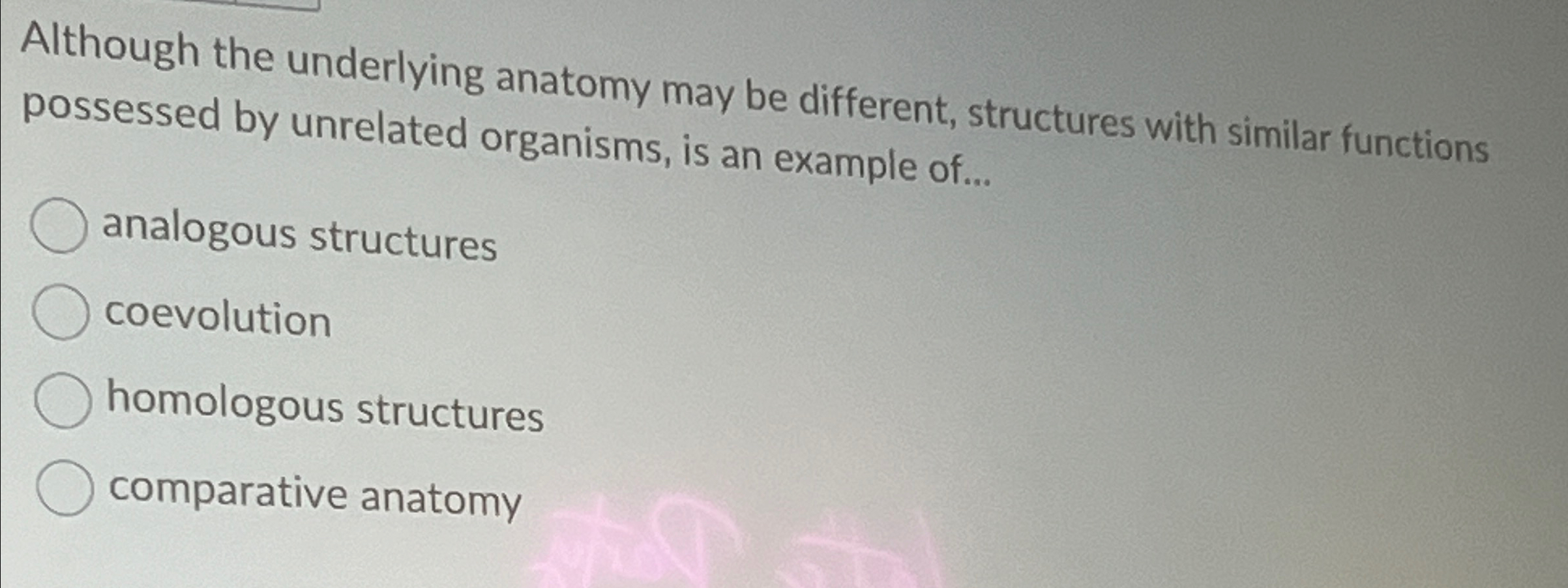 Solved Although the underlying anatomy may be different, | Chegg.com