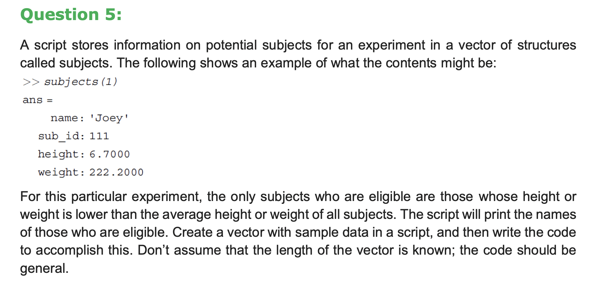 Solved use matlab and provide code to solve Question 5:A | Chegg.com
