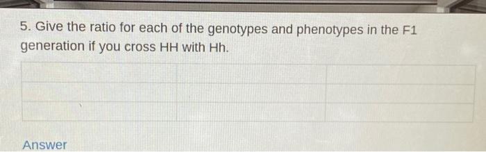 Solved 1. Complete the Punnett square for a homozygous | Chegg.com