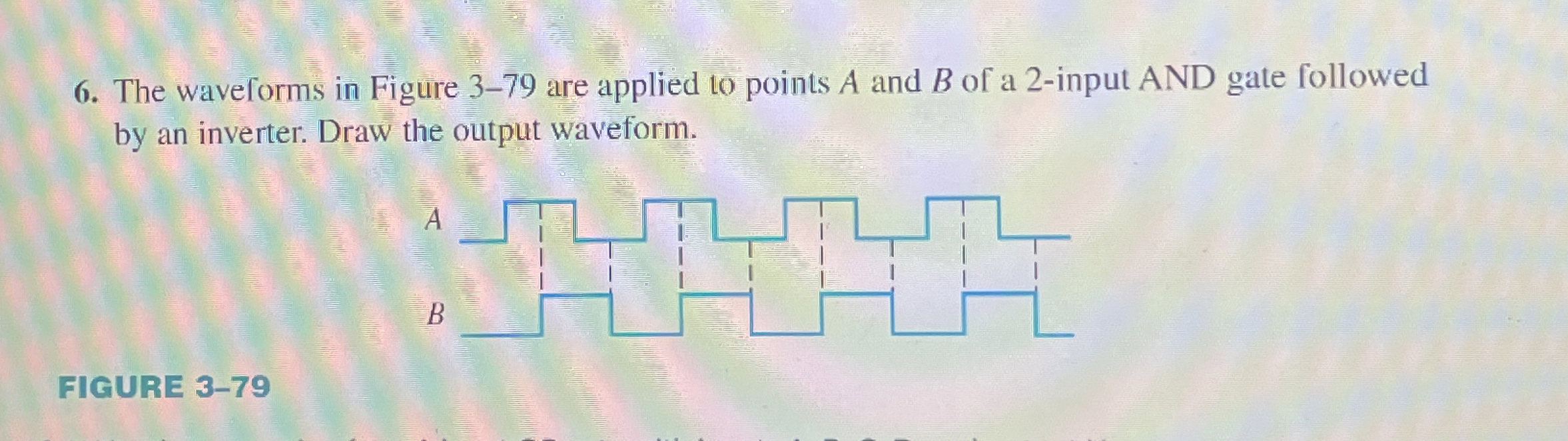 The waveforms in Figure 3-79 ﻿are applied to points A | Chegg.com