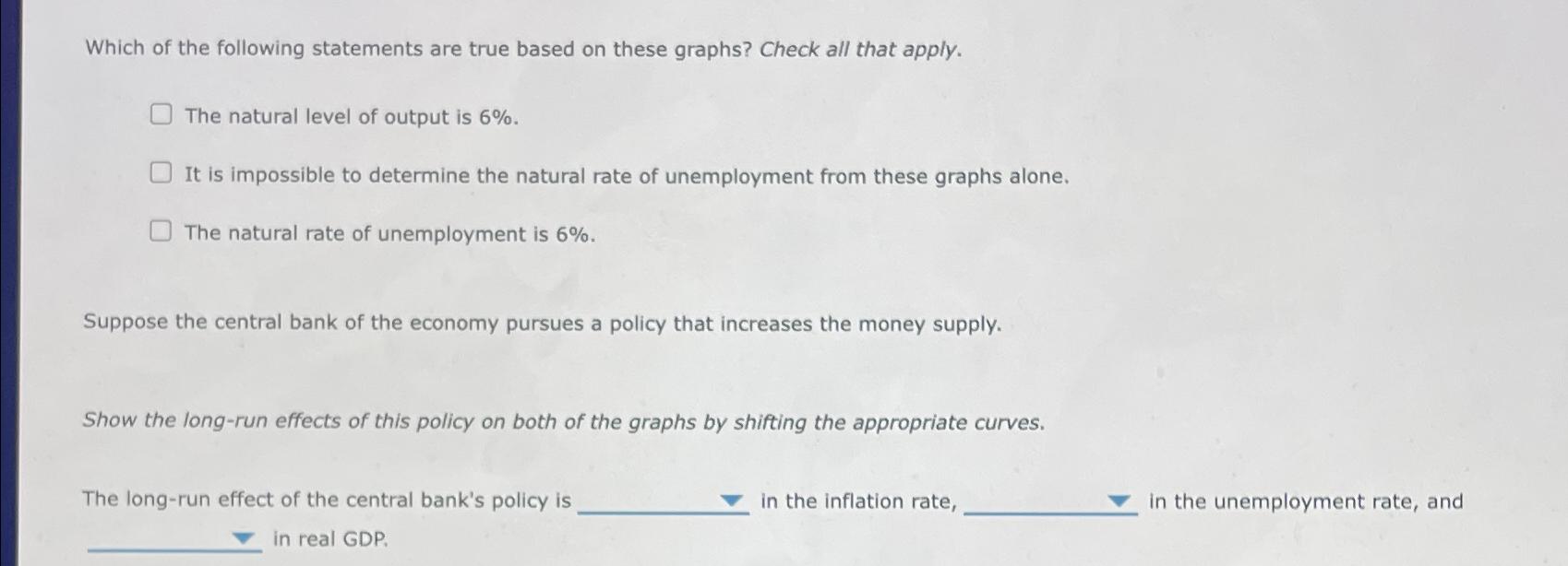 Solved Which of the following statements are true based on | Chegg.com