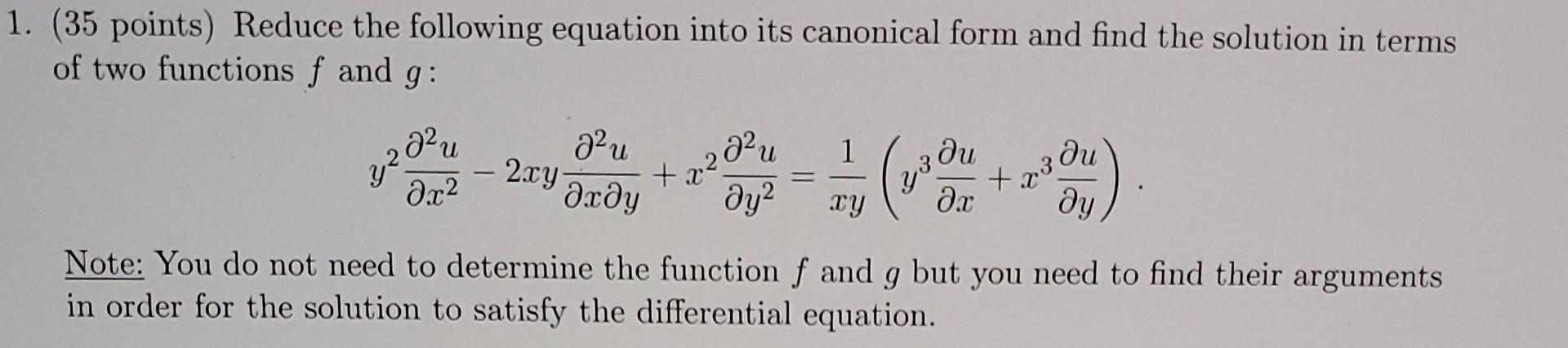 Solved (35 points) Reduce the following equation into its | Chegg.com