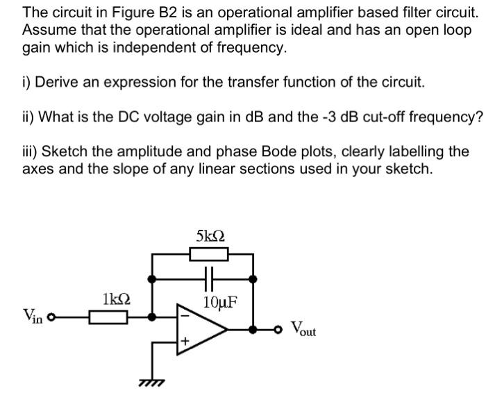 Solved The Circuit In Figure B2 Is An Operational Amplifier | Chegg.com