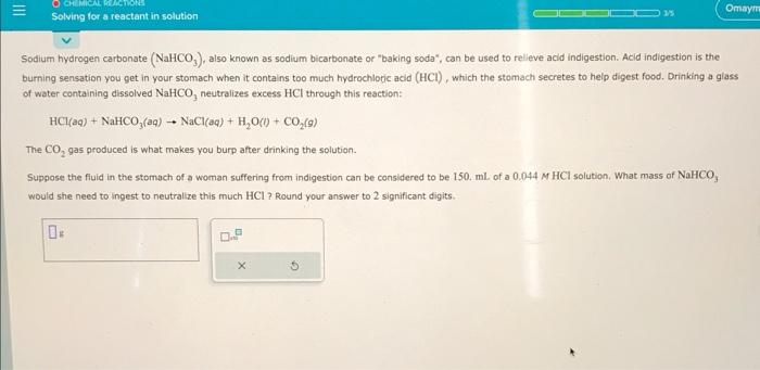 Solved Sodium Hydrogen Carbonate (NaHCO3), Also Known As | Chegg.com